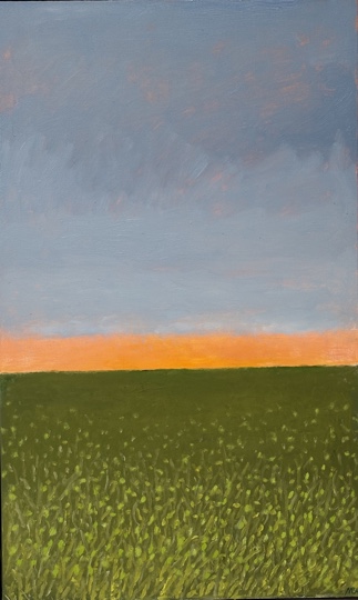 Maria Hillfon  www.hillfon.com  Solrand - Sun Stripe, 70x115 målningar, paintings